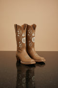 Botas Vaqueras Tombstone | Cuero de Res con Bordado Floral